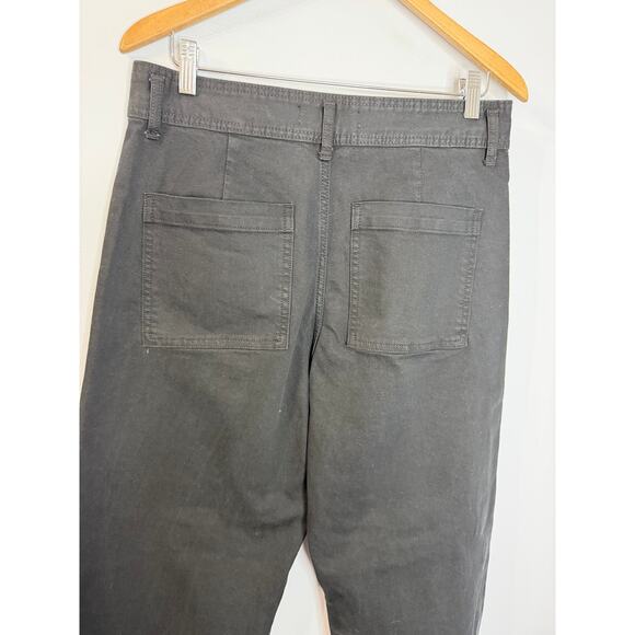 ZARA High Waist Marine Straight Jeans High Rise Stretch Women's 12 - Picture 6 of 9